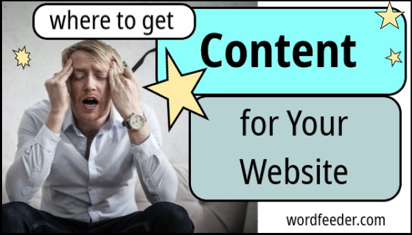 Where to Get Content for Your Website