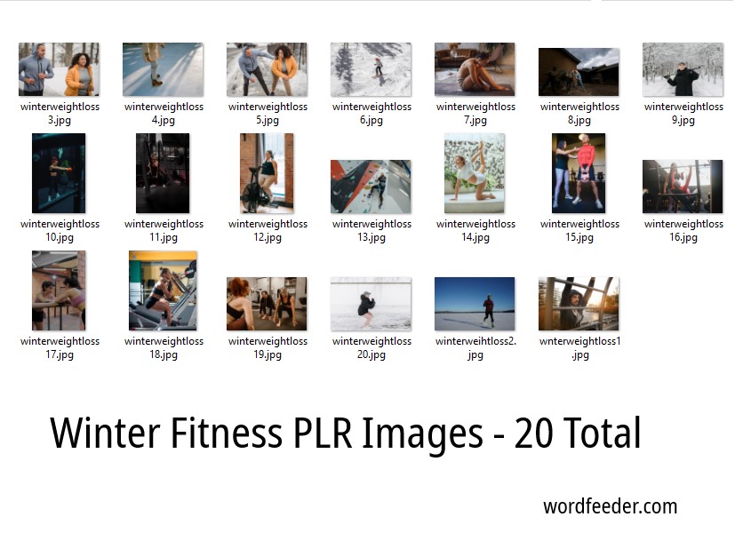 free weight loss plr images