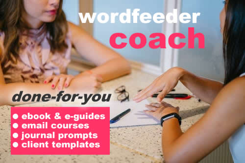 Coaching Product Creation: Wordfeeder Ebooks and Courses 