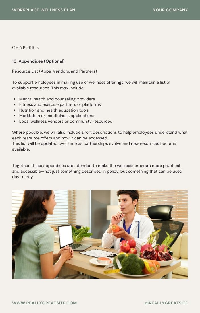 workplace wellness program plr