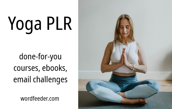 Yoga PLR: Done for You Courses, Ebooks, Email Challenges